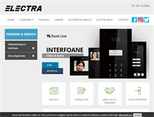 Tablet Screenshot of electra.ro